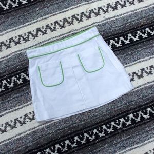 Janie and Jack Girls White Tennis Skirt 12-18 Mos.